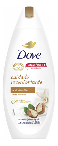 Dove Jabon Liquido Karite Y Vainilla Reconfortante X 250 Ml