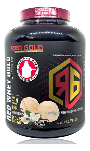 Red Whey Gold Vainilla Ice Cream 5 Lbs Red Gold