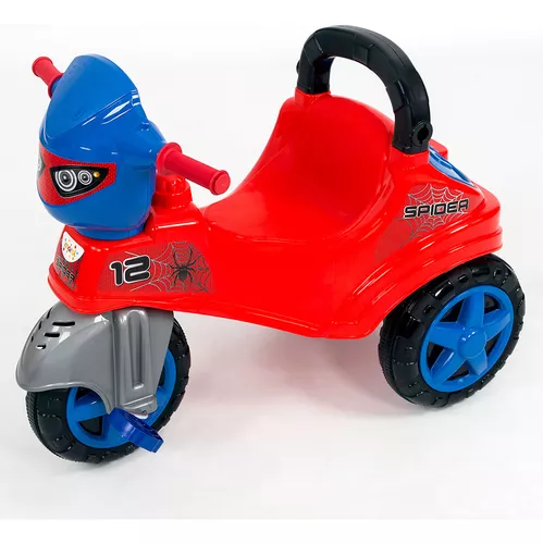 Triciclo Motoca Com Empurrador Vermelho