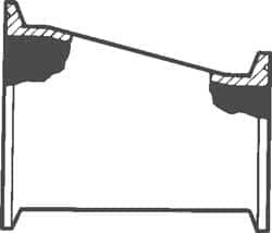 Vne 1-1 2 X Abrazadera Estilo Tubo Acero Inoxidable Reductor