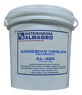 Adhesivo Cola Vinilica Al-320 Para Imprenta Emblocar X 4 Kg.