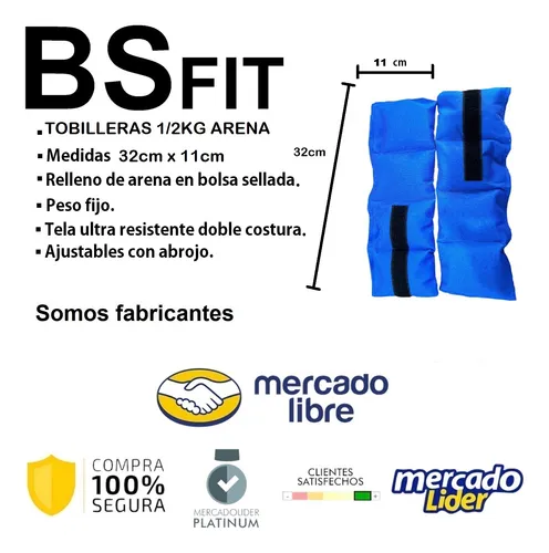 Par Tobilleras De 2kg C/u Pesas Para Tobillos Fitness