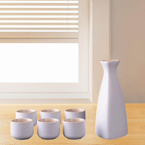 Set De Sake De Cerámica Copa De Bote De Sake Triangular