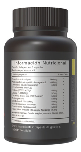 Candida Cleanse Vitalystic | 3 Frascos | 100 Cápsulas