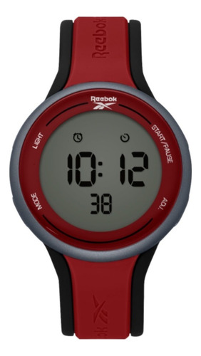 Reloj Reebok Unisex Elements Gt Digital Rv-eLG-g9-psir-wb Color De La Malla Rojo-negro Color Del Bisel Rojo Color Del Fondo Positivo