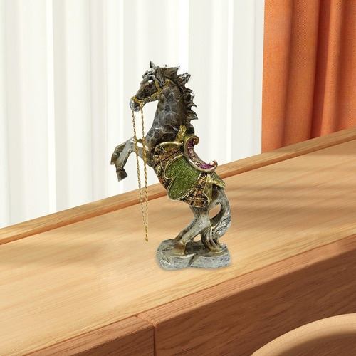 Nn Estátua De Resina, Estatueta De Cavalo Em Pé, Móveis,
