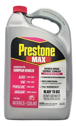 Anticongelante Refrigerante Prestone 50/50 Europeos Rosado