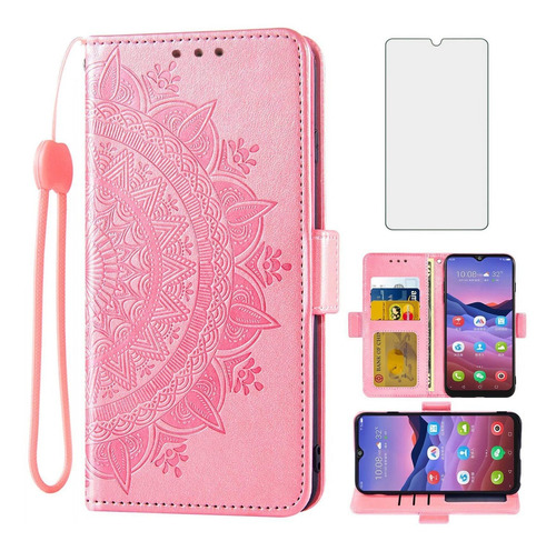 Asuwish Compatible Con Zte Blade V20 Smart Wallet Case Y Pro