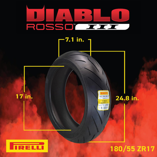Pneu 180/55zr-17 73w Pirelli Diablo Rosso Iii Ktm 890 Duke