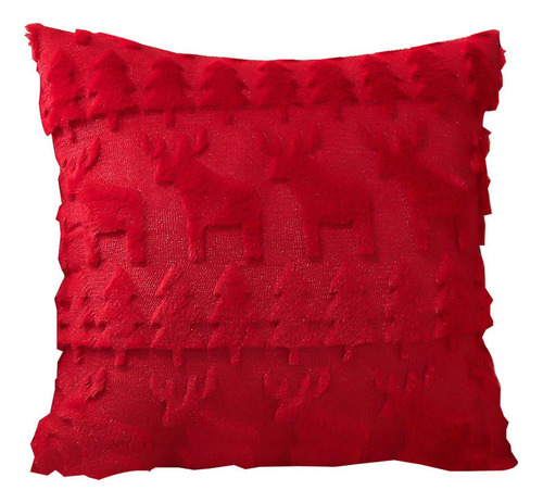 / Funda De Almohada Navideña Con Bordado De Árbol De Navidad