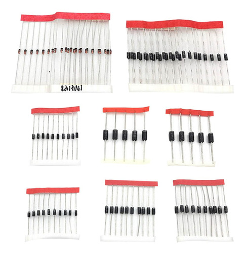 100x Diodo Kit Surtido Conjunto 1n4148 1n4007 1n5819 1n5399