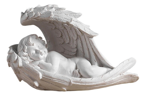 Querubín Bebé Ángel Rezando Estatua De Los 21x10x13cm