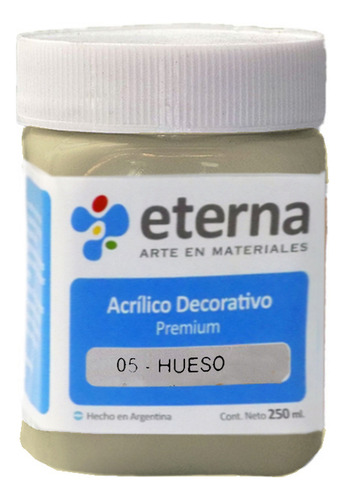 Acrilico Eterna 250 Ml Colores X 1 Unidad Óleo Hueso
