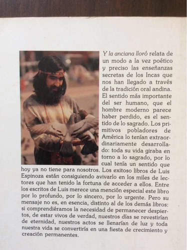 Y La Anciana Lloró El Legado Incas - Luis Espinoza Chamalu (Usado)