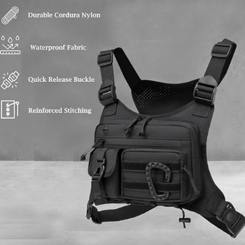 Bolsa De Peito Masculina, Pochete Com Suporte Leve, Bolsa