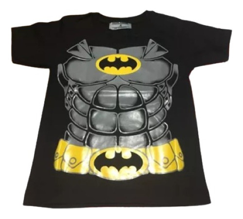 Remera Batman Niñx Doble Estampa Espectacular Diseño