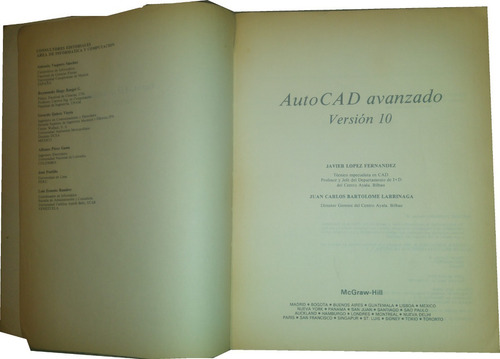 Libro Autocad Avanzado V10 (editorial Mcgraw Hill) (Usado)