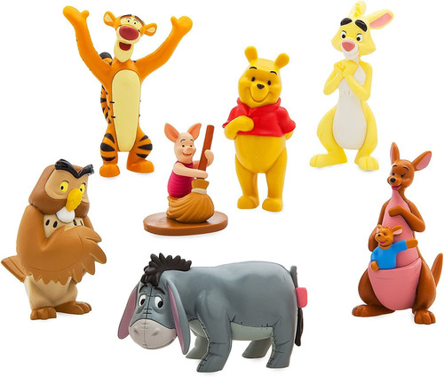 Disney Winnie The Pooh - Juego De 7 Figuras