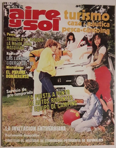 Revista Aire Y Sol N° 110 Noviembre 1981 Camping Caza Pesca 