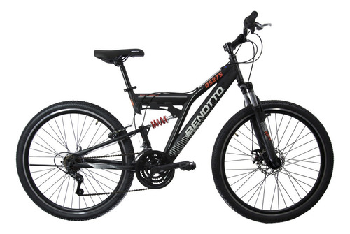 Bicicleta Benotto Mtb Ds275 R27.5 21v Aluminio Doble Suspens Color Negro Tamaño del cuadro Único