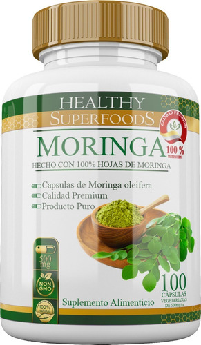 Moringa Pura Premium 100 Capsulas 500mg 