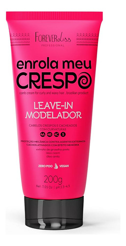Leave-in Modelador Para Cabelos Crespos Forever Liss 200g