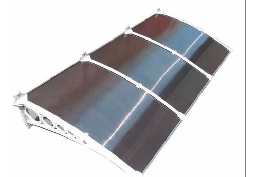 Toldo Policarbonato 1,20x0,70 Completo C/ Kit Inst De Brinde