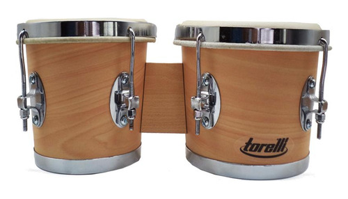 Kit Bongo Torelli Tb-010 Branco 6x7 Com Capa Acolchoada
