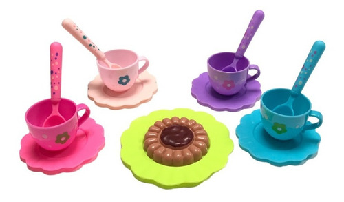 Juego De Te Juliana Accesorios Jueguete Infantil Cocinita Color Multicolor