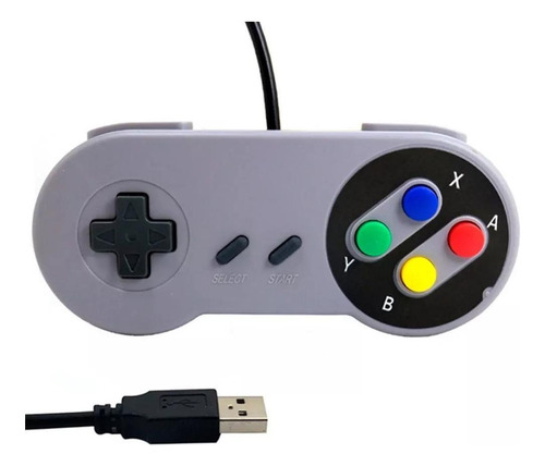 Emulador de PC Super Nintendo Snes Joystick Controller USB Games