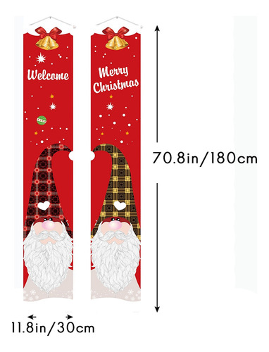 Letreros De Bienvenida Con Forma De Gnomo Navideño For Porc