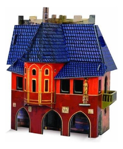 Clever Paper Town Hall Con Figuras