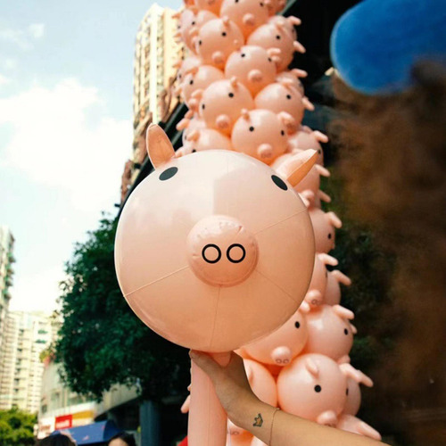 Lindos Globos Inflables De Animales Rosa Para Decoración De