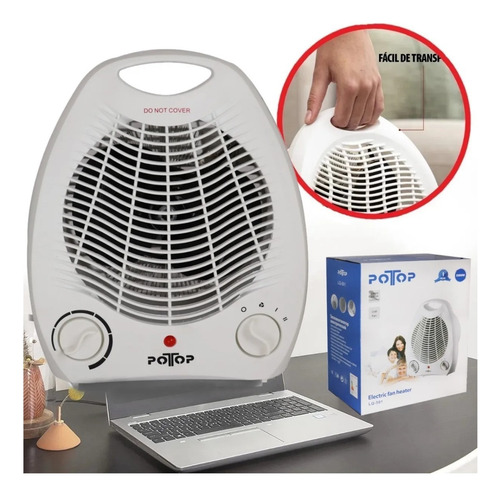 Caloventilador Portátil 2000w 2 Niveles Calor + Aire Frio