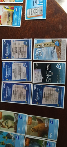 5 Tarjetas Recarga Celular Ancel (Usado)