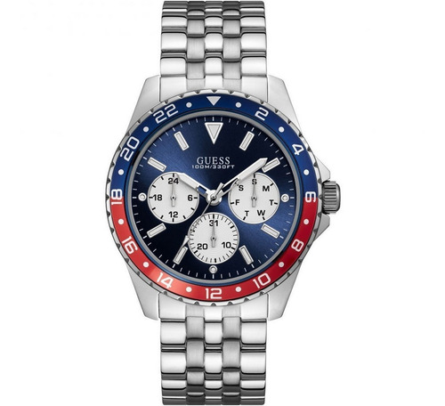 Relogio Guess W1107g2 Prata Original Completo Com Caixa