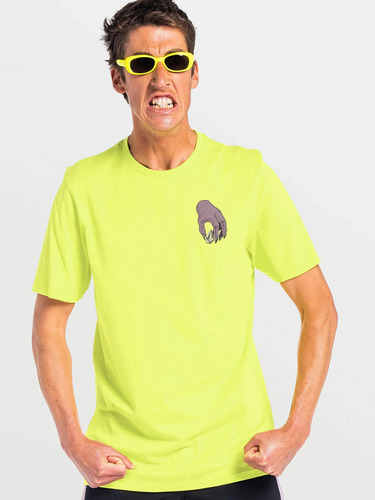 Polera Stone Grab Ss Tee Hombre Amarillo Volcom