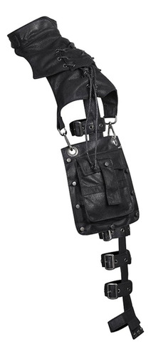 Steampunk Mujer Cuero Pauldron Hombro Brazo Pirata Vestido