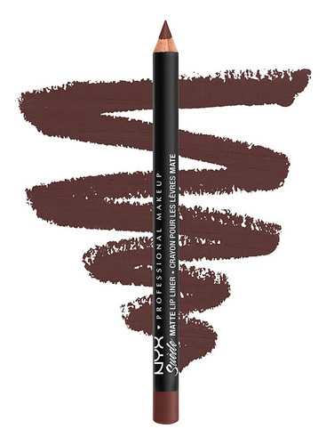 Nyx Lápis Labial Delineador Matte Nyx Suede | Lápis Boca Cor Smll55 Cold Brew