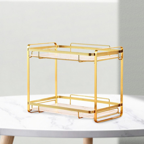 1pc Organizador Cosmético Con Doble Estante, Balda C