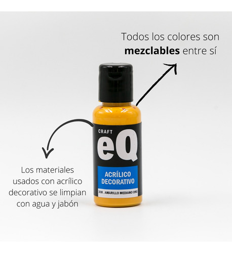Set 24 Pinturas Acrílicas Eq Arte X 50cc