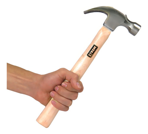 Martelo Unha 16oz Com Cabo Em Madeira - Hm-54 - Strom