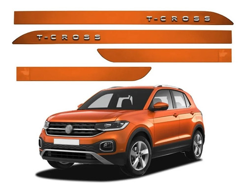 Friso Lateral T-cross 2020 Escrita Cromo Laranja Energetic