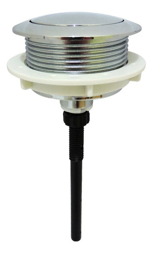Botón Wc 38mm Simple Con Perno Para Izar Sapo Abs Cromado