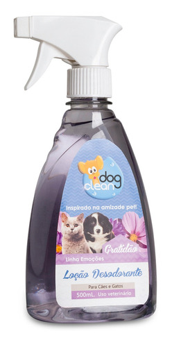 Perfume Loção Gratidão 500ml Dog Clean Pet Shop Banho E Tosa