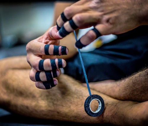 Cinta Para Dedos Bjj Jiu Jitsu Lucha Tapes Tela Adhesiva