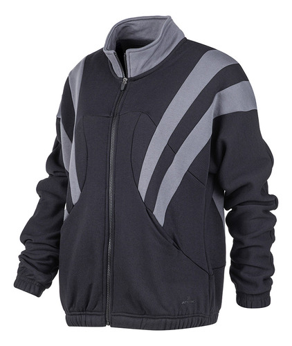 Campera Atomik Bumper Mujer Negra Solo Deportes