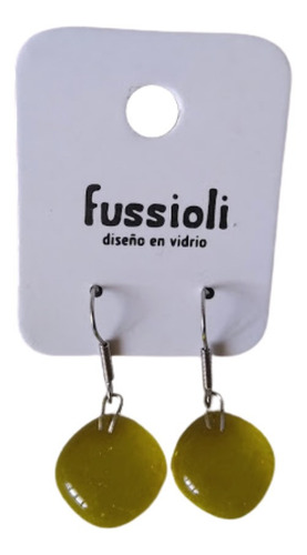 Imagen 1 de 1 de Arete Largo Sencillo Liso Básico Vidrio