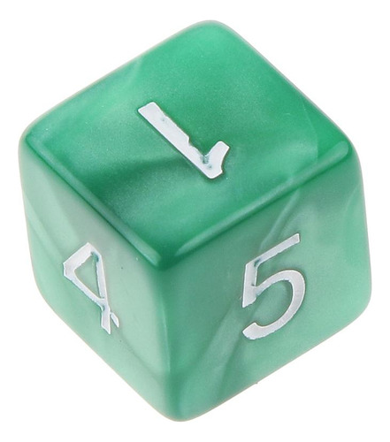 107d6 Dados Numeral Dado De 6 Caras De Verde Y Rojo