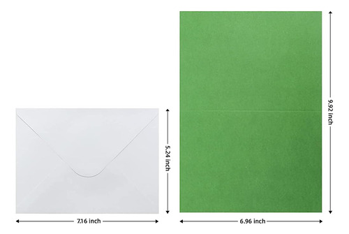 48 Pack En Blanco Tarjetas Coloridas Y Sobres 5 X 7 Tarjetas